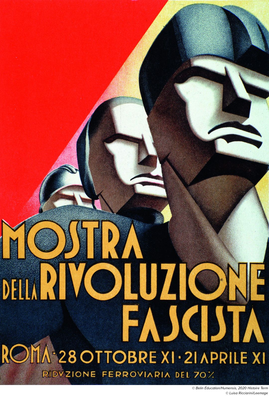 Affiche du mouvement fasciste italien, années 1930
