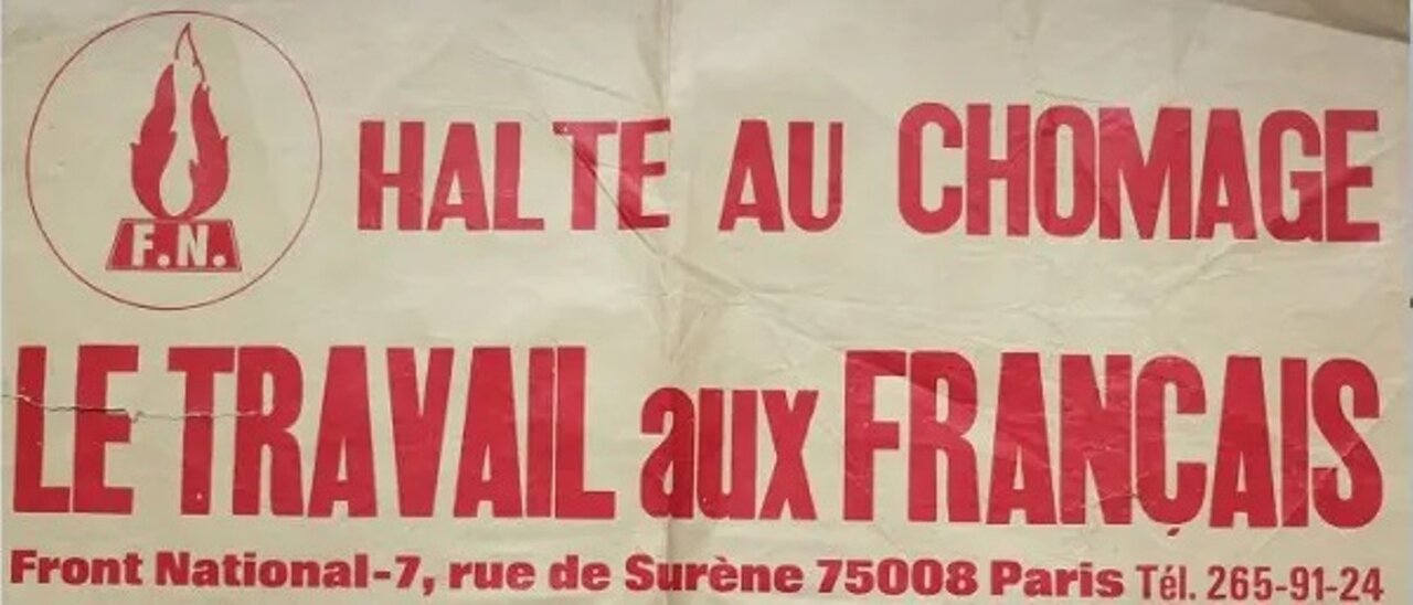 1er affiche du fn sur immigratio